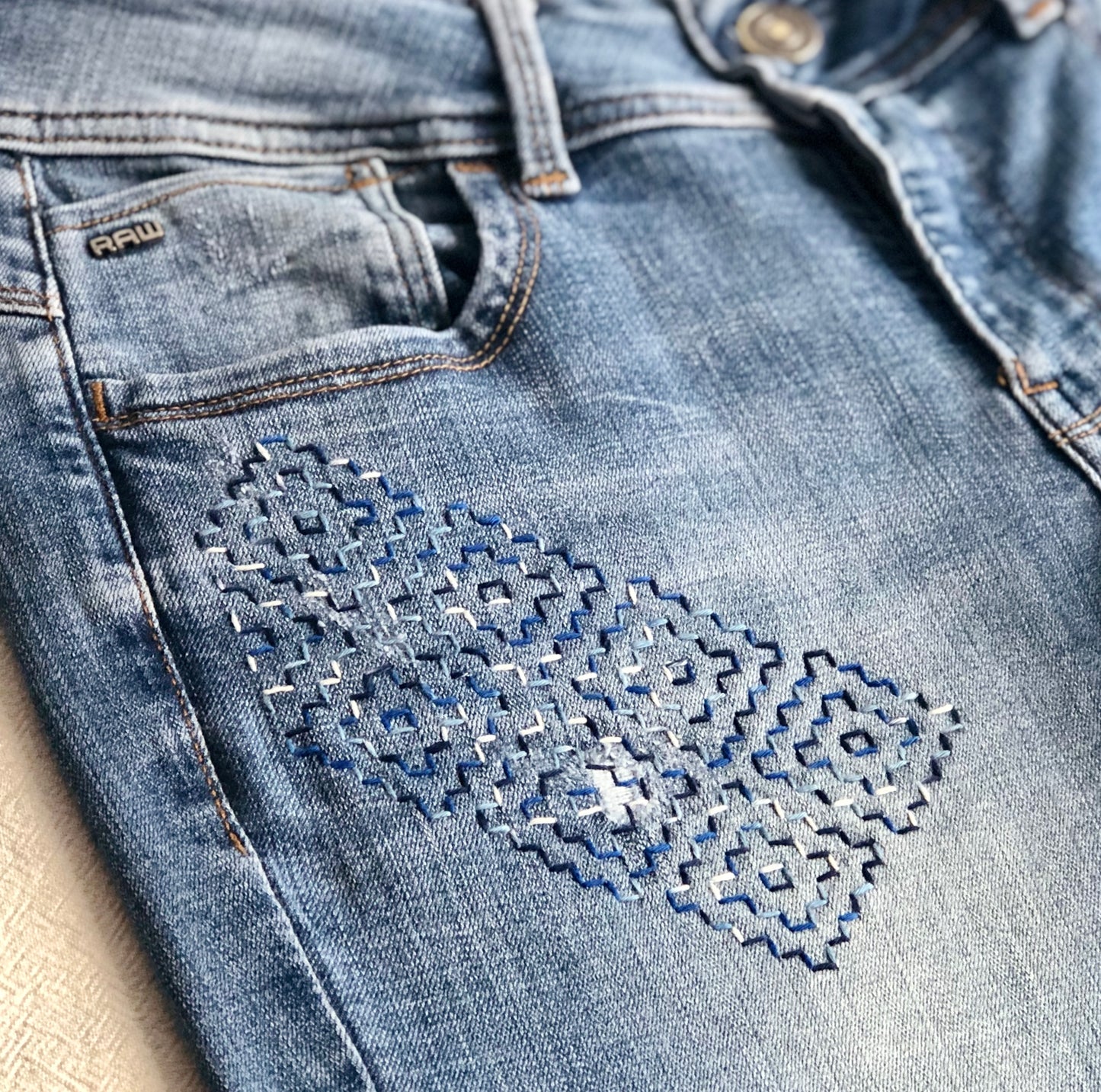 Workshop denim mending with Sashiko, Sun. 26 Jan., 2 - 5:30 pm